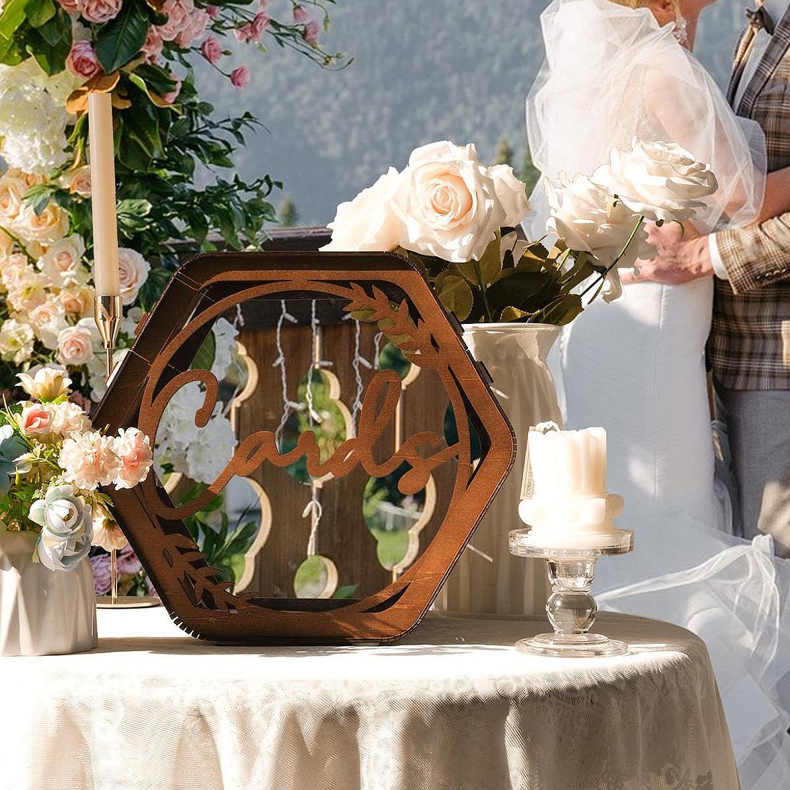 Wedding Card Box - Pudełko na kartki ślubne, koperty, pudełko