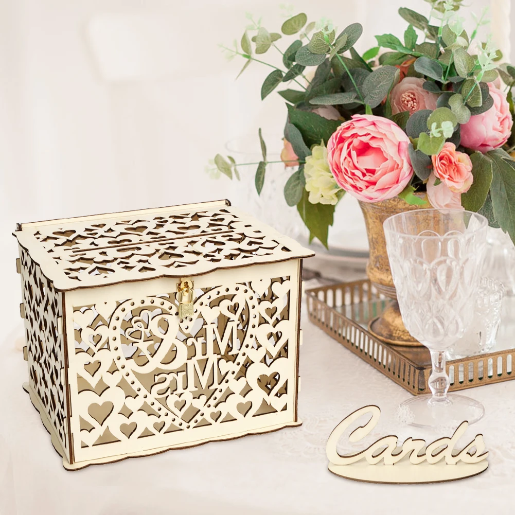 Wooden Wedding Card Box Weddin – Wedding Card Box recenzja i cena
