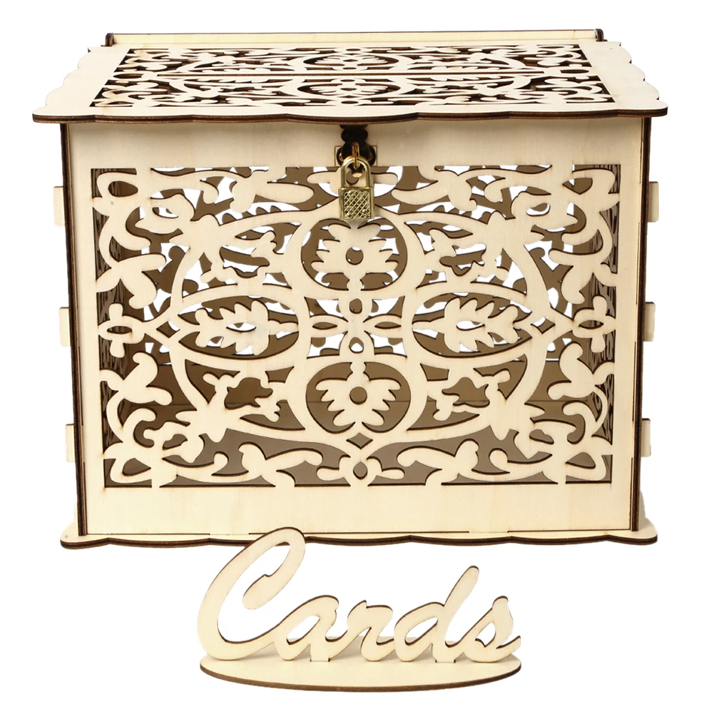 Wooden Wedding Card Box Weddin – Wedding Card Box recenzja i cena