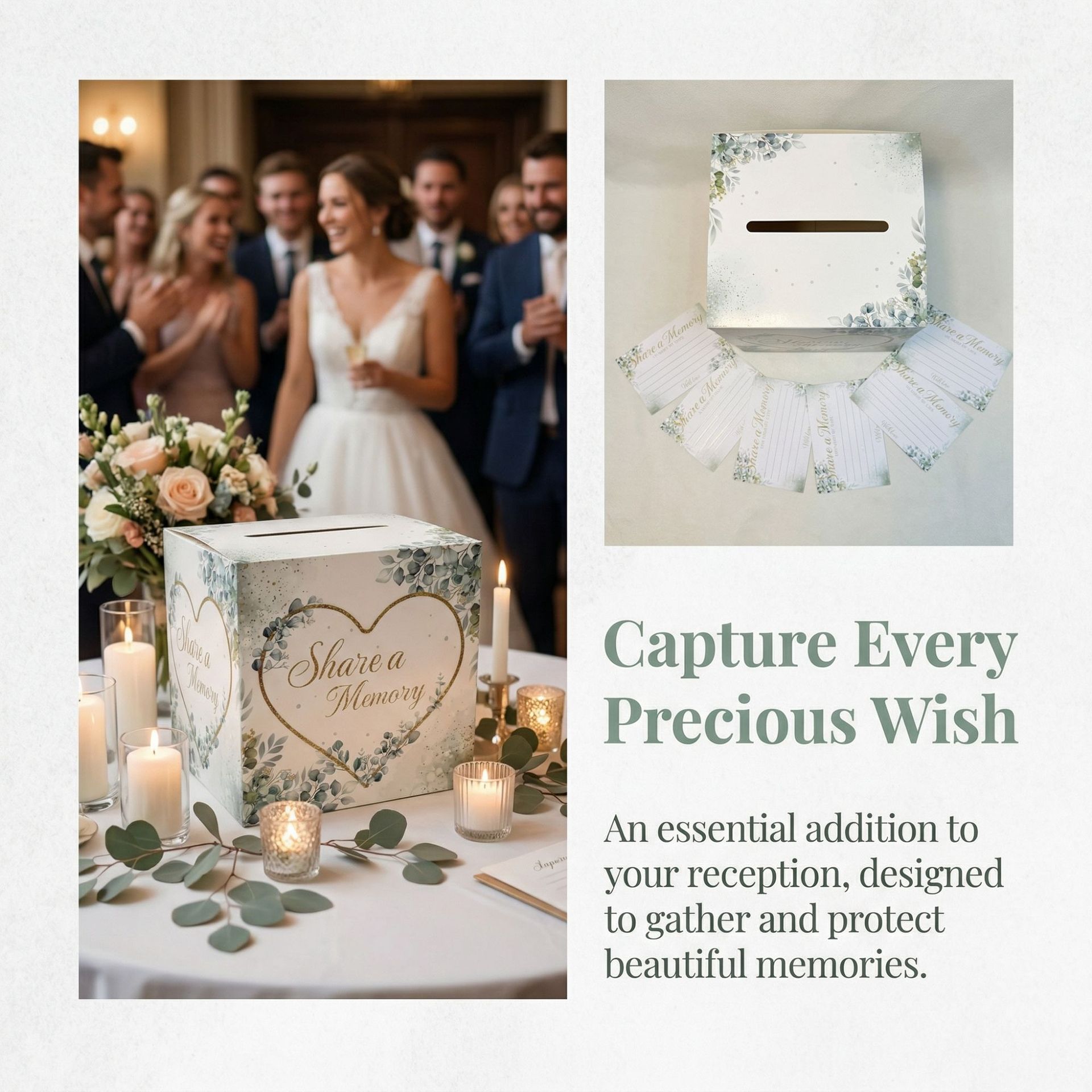 Biała kwiatowa skrzynka na kar – Wedding Card Box recenzja i cena