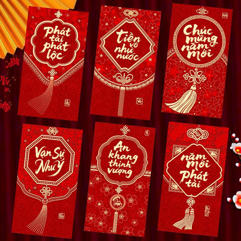 6 szt. Wietnamskie czerwone ko – Wedding Envelopes recenzja i cena